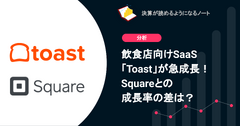 Q. 飲食店向けSaaS「Toast」が急成長！Squareとの成長率の差は？ 画像