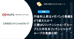円金利上昇はメガバンク業績をどう変えたか？三菱UFJフィナンシャル・グループと三井住友フィナンシャルグループの業績比較 画像