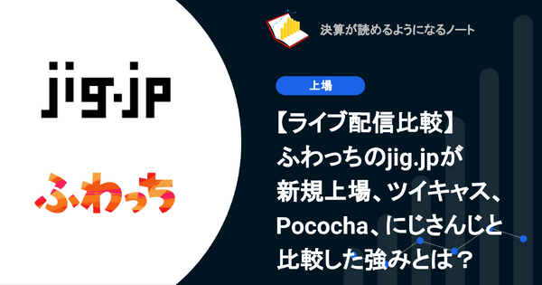 Q. 【ライブ配信比較】ふわっちのjig.jpが新規上場、ツイキャス、Pococha、にじさんじと比較した強みとは？ 画像