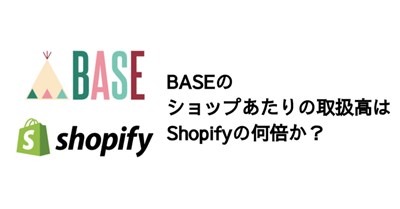 Q. BASEのショップあたりの取扱高はShopifyの何倍か？ 画像