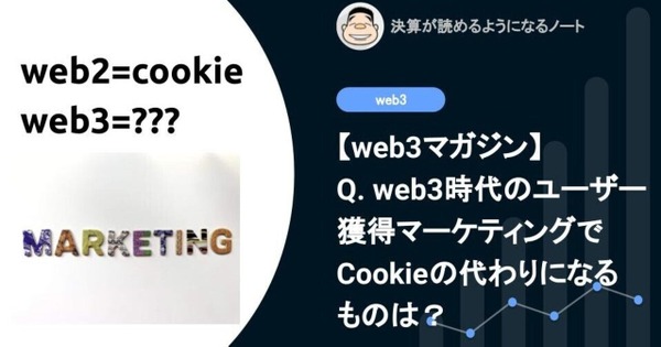 【web3】Q. web3時代のユーザー獲得マーケティングでCookieの代わりになるものは？ 画像
