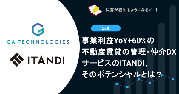 Q. 事業利益YoY+60%の不動産賃貸の管理・仲介DXサービスのITANDI、そのポテンシャルとは？ 画像