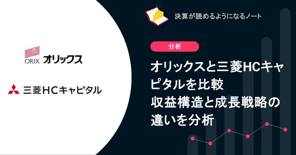 リース大手 オリックスと三菱HCキャピタルを比較 収益構造と成長戦略の違いを分析 画像