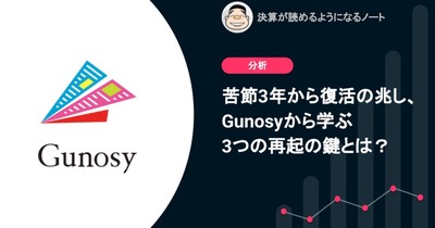 Q. 苦節3年から復活の兆し、Gunosyから学ぶ3つの再起の鍵とは？ 画像