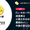 Q. ドン・キホーテの成長率は小売大手の中でも異例の⚫︎%！今後の更なる成長性は？