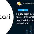 【決算1分解説】メルカリは本業のマーケットプレイス事業がマイナス成長に、US事業は失敗だったのか？