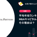 Q. 平均年収ランキング1位のM&Aキャピタルパートナーズ。その理由は？