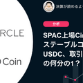 Q. SPAC上場CircleのステーブルコインUSDC、取引量はVisaの何分の1？
