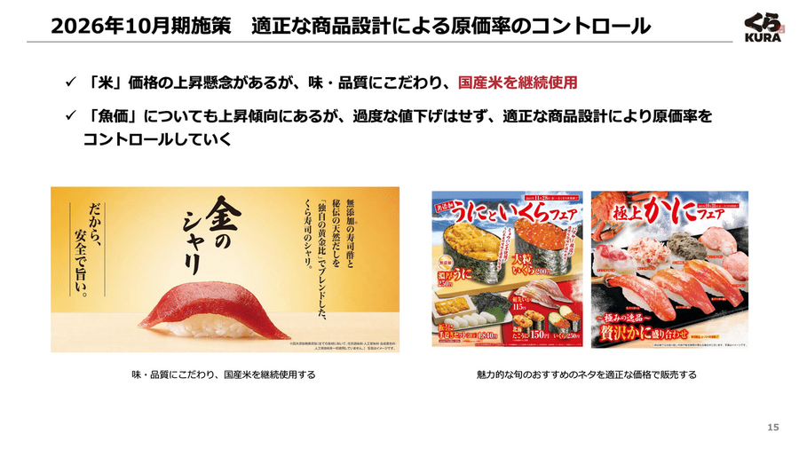 くら寿司が米価格高騰の中でも原価率をコントロールできる理由とは？